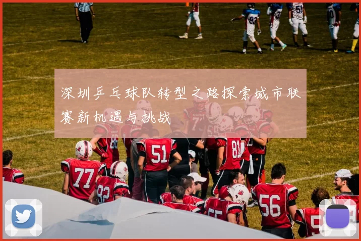 深圳乒乓球队转型之路探索城市联赛新机遇与挑战