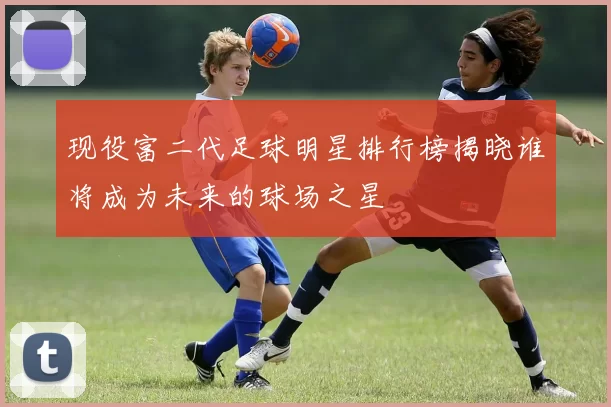 现役富二代足球明星排行榜揭晓谁将成为未来的球场之星